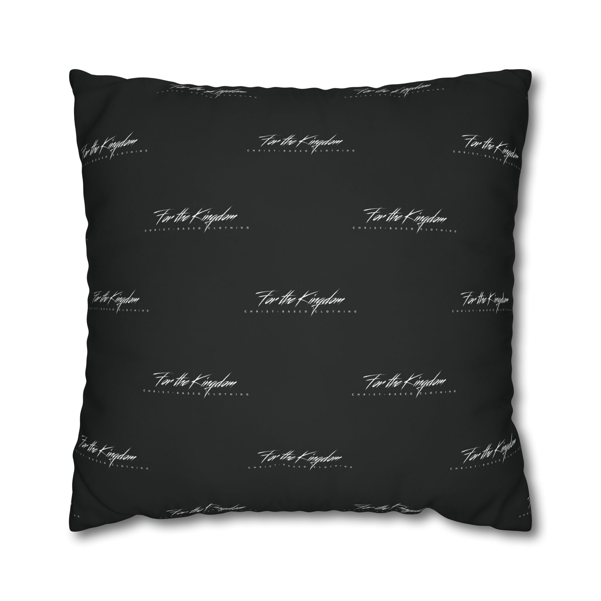 Lion of Judah - Black Script Pattern Decorative Throw Pillow Cover