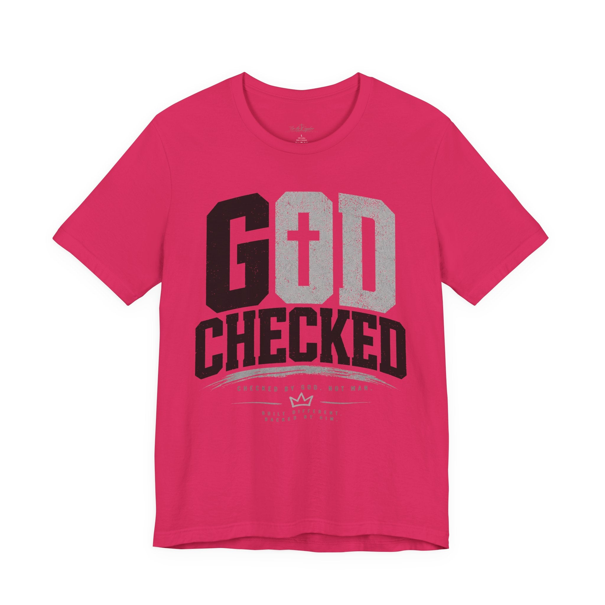 Copy of God Checked T-Shirt — Christian Faith Graphic Tee