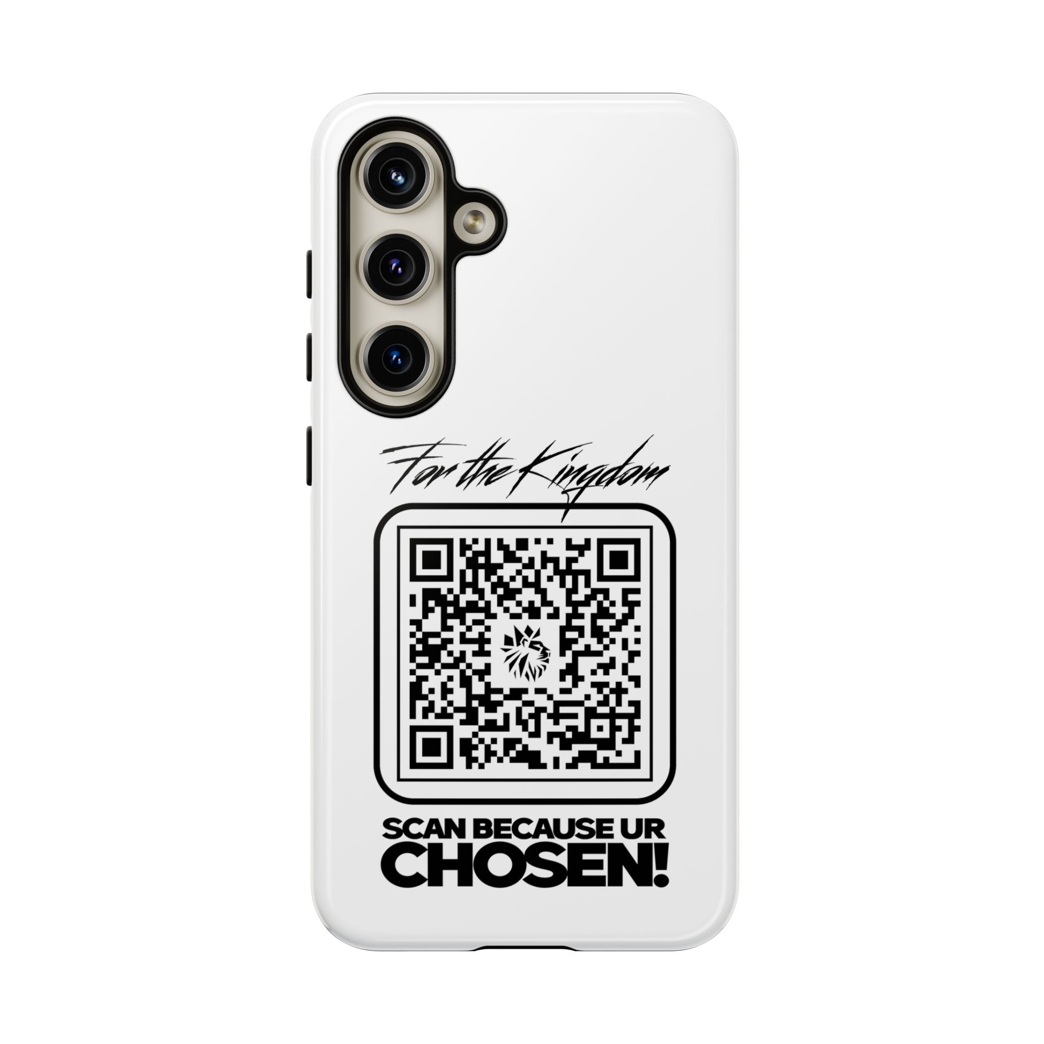 Phone Case — “For the Kingdom” QR Design: Scan Because Ur Chosen