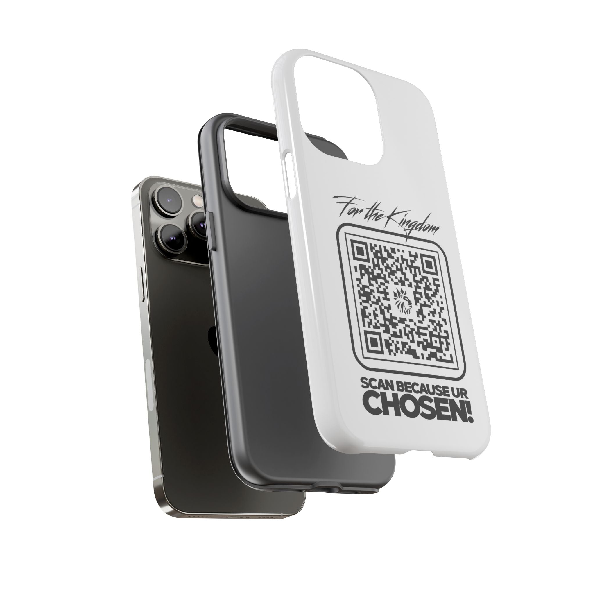 Phone Case — “For the Kingdom” QR Design: Scan Because Ur Chosen