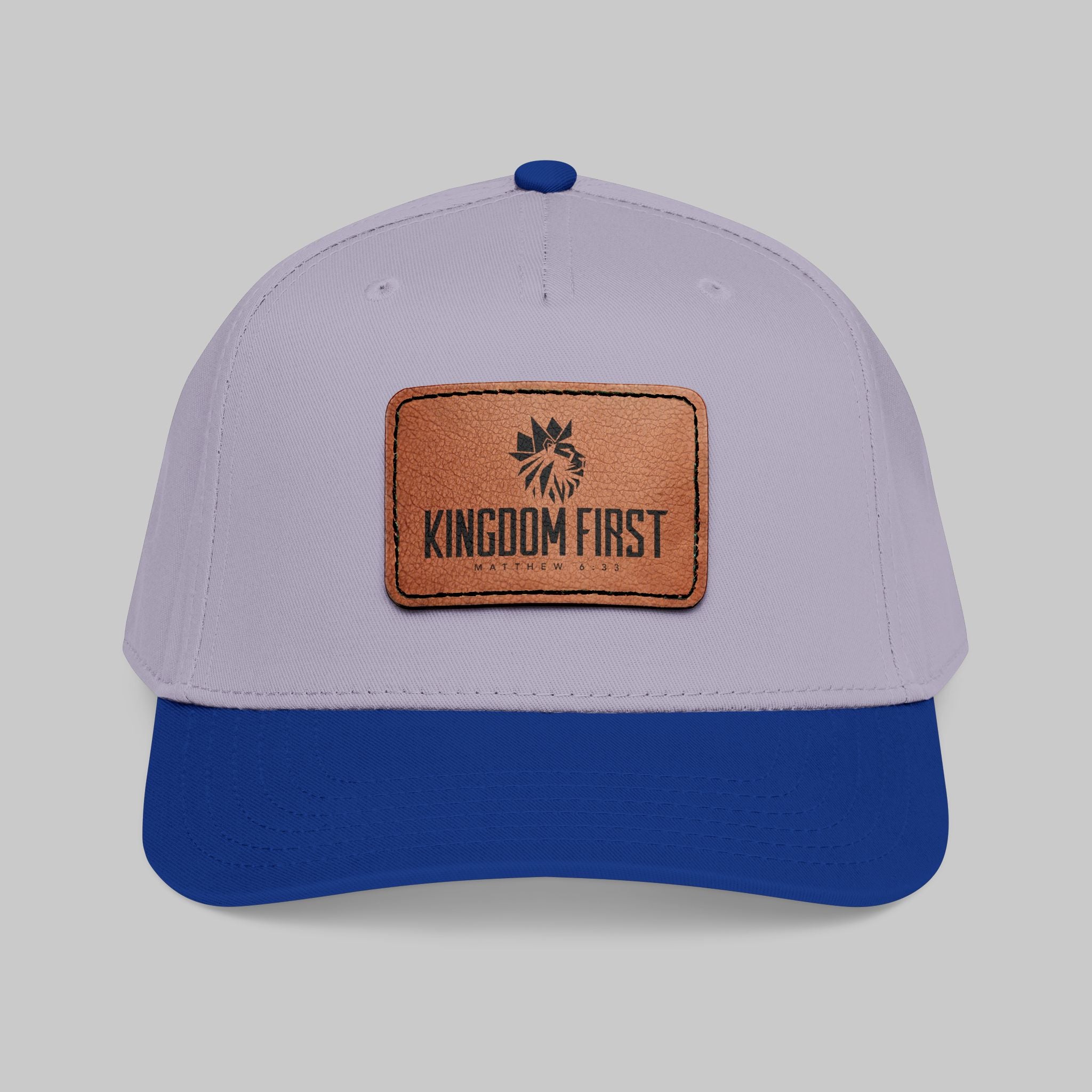 Kingdom First Leather Patch Baseball Cap
