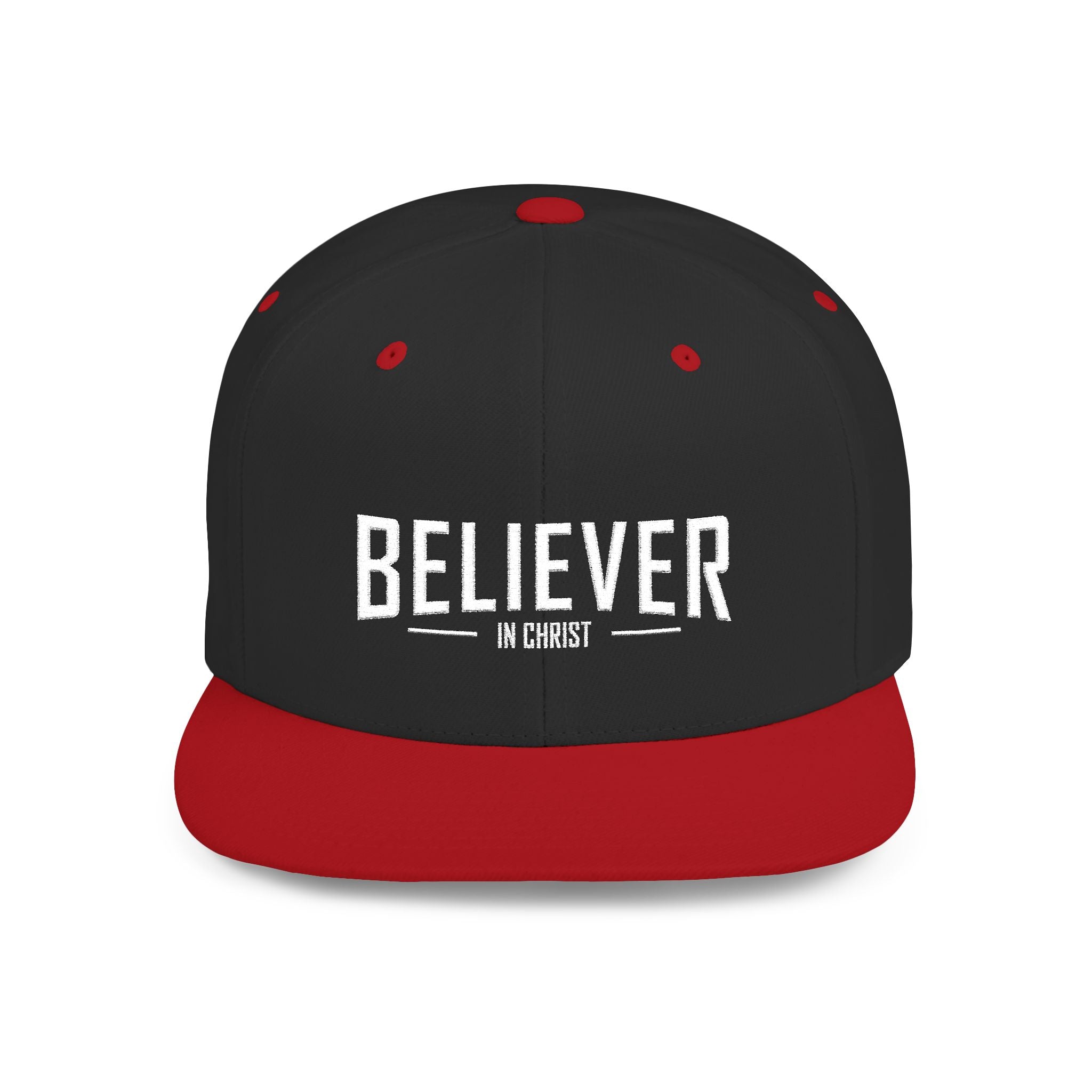 Believer Flat Bill Snapback Hat — Bold Faith Statement Cap