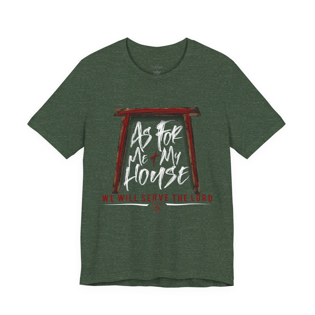“As For Me & My House" Light Pallete Christian Tee