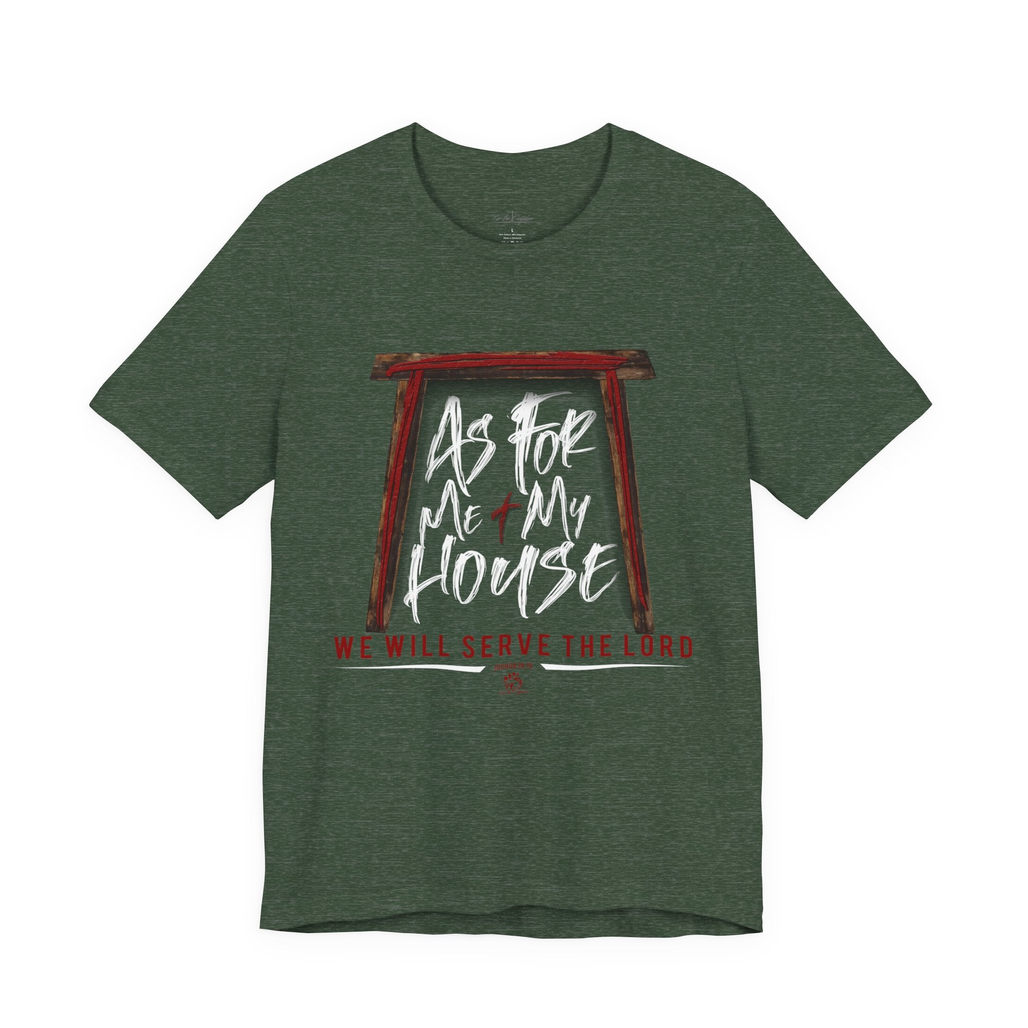 “As For Me & My House" Light Pallete Christian Tee
