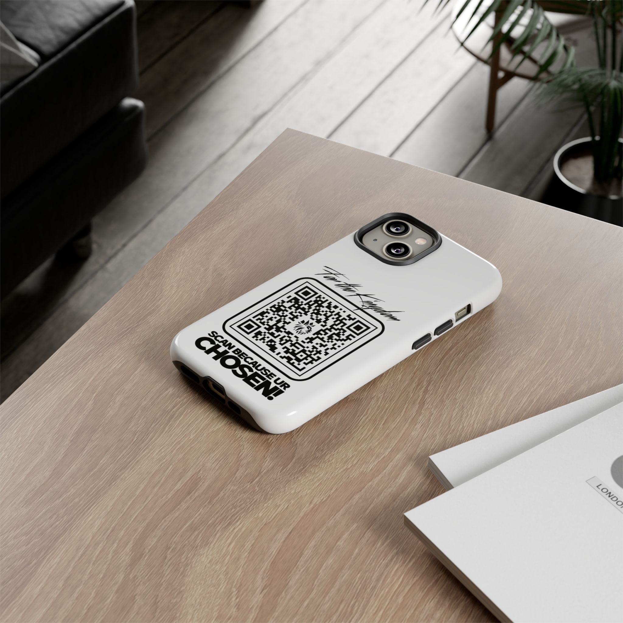 Phone Case — “For the Kingdom” QR Design: Scan Because Ur Chosen