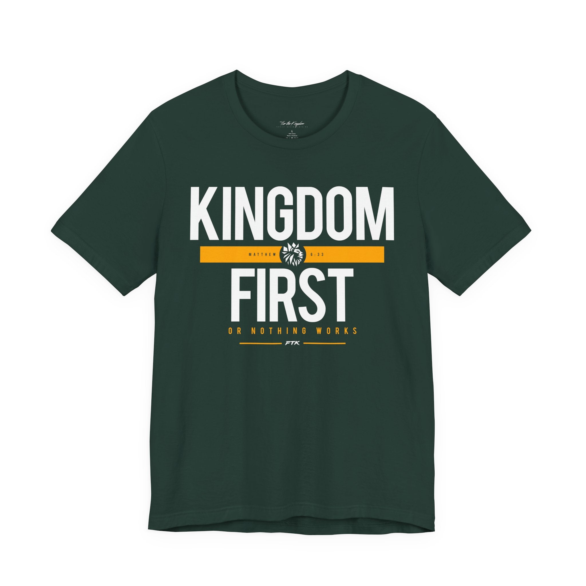 Kingdom First T-Shirt — Faith-Based Inspirational Tee