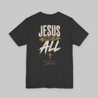 Christian T-Shirt — "Jesus Paid It All" Cross Graphic Tee