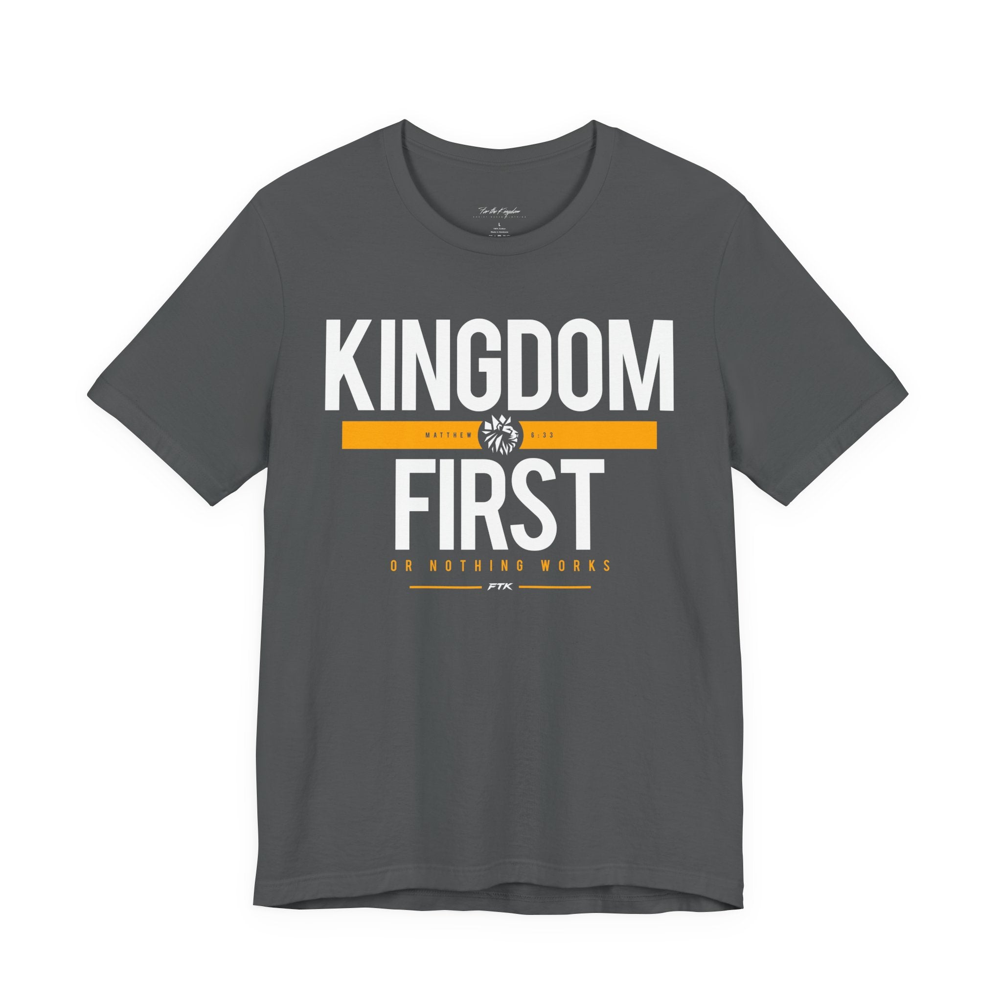 Kingdom First T-Shirt — Faith-Based Inspirational Tee