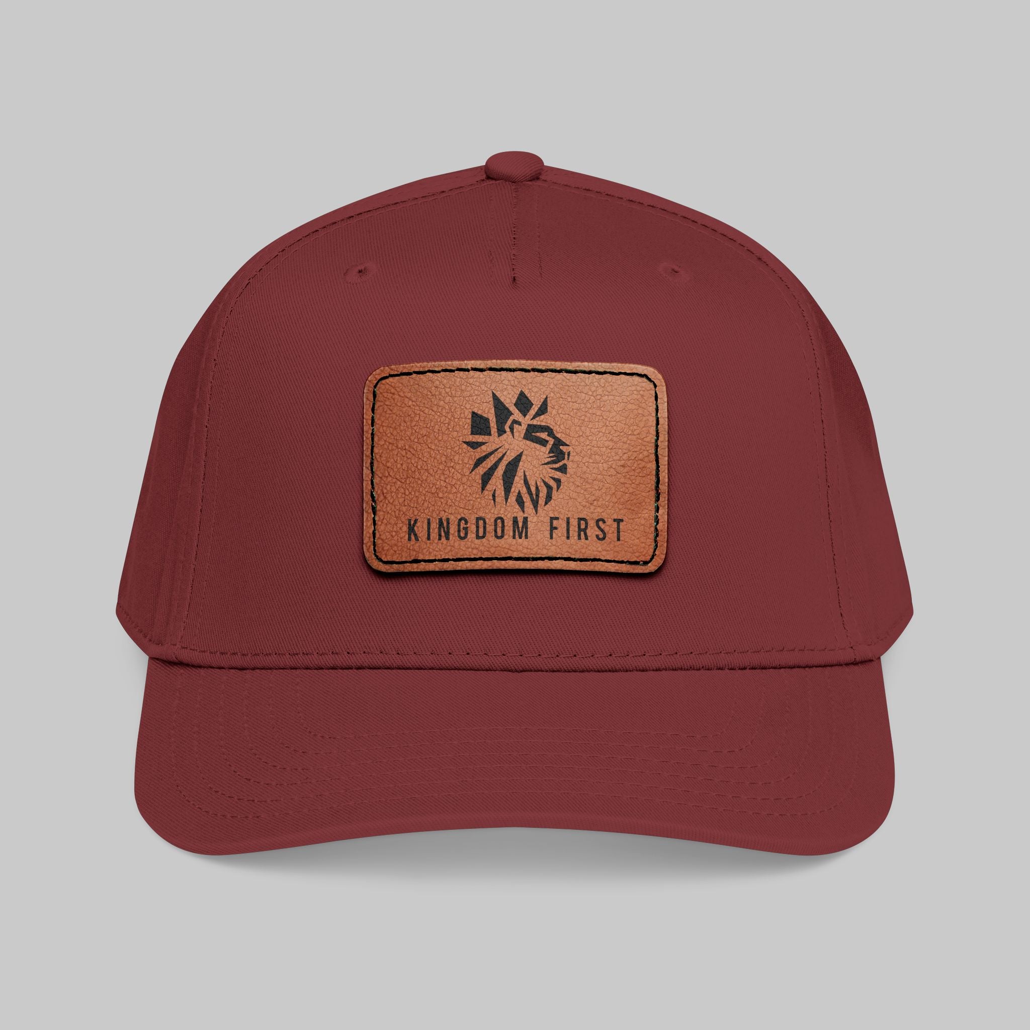 Copy of Kingdom First Leather Patch Baseball Cap