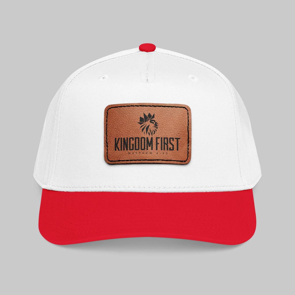 Kingdom First Leather Patch Baseball Cap