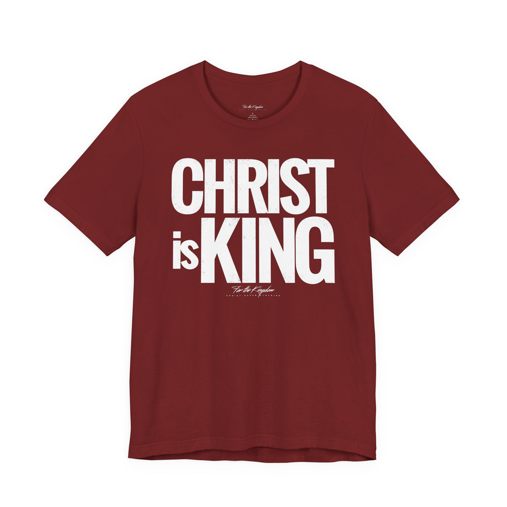 Christ Is King - Distressed Bold Faith T-Shirt