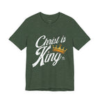 Christ Is King Tee Light Pallete — Christian Faith Shirt with Crown Graphic