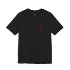Berry Tap My Shoulder Tee — Christian Cross Short Sleeve T-Shirt