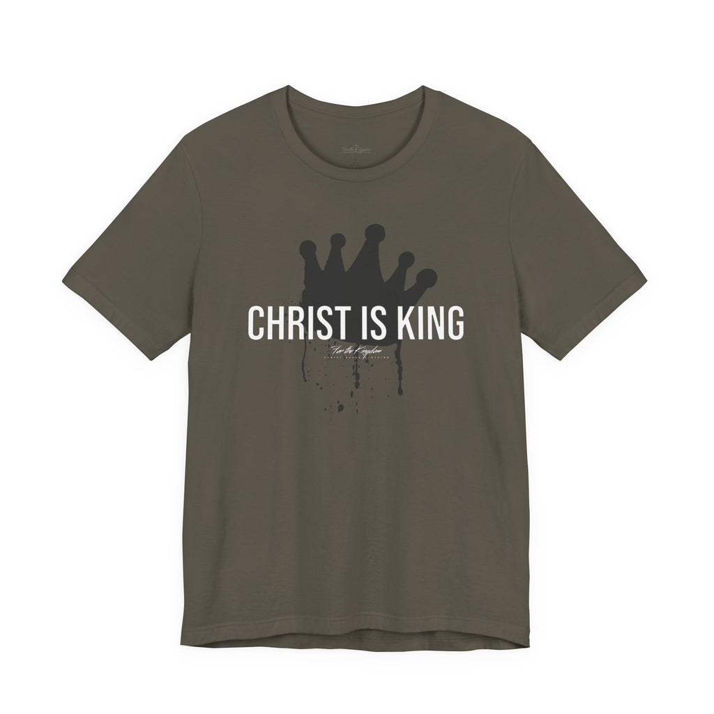 Christ Is King Crown Light Pallete Tee — Christian Faith Shirt
