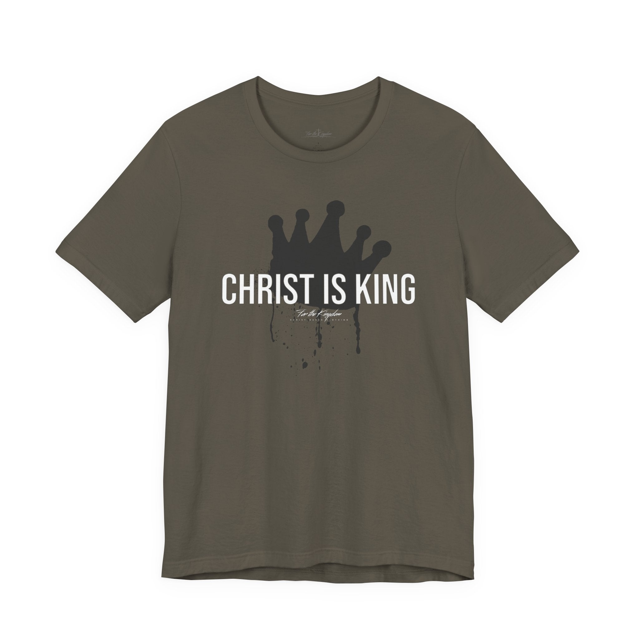 Christ Is King Crown Light Pallete Tee — Christian Faith Shirt