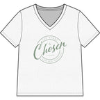 Chosen — SAGE — Christian Women's V-Neck Tee