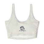 Refined Sports Bra — Women's Athletic Crop Top with 'REFINED' Graphic