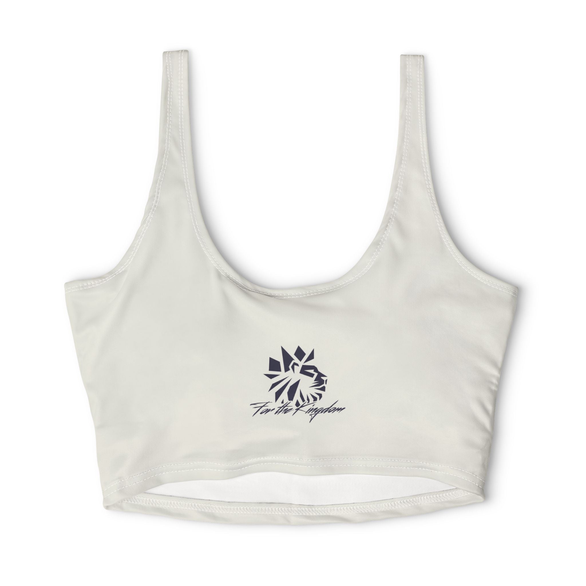 Refined Sports Bra — Women's Athletic Crop Top with 'REFINED' Graphic