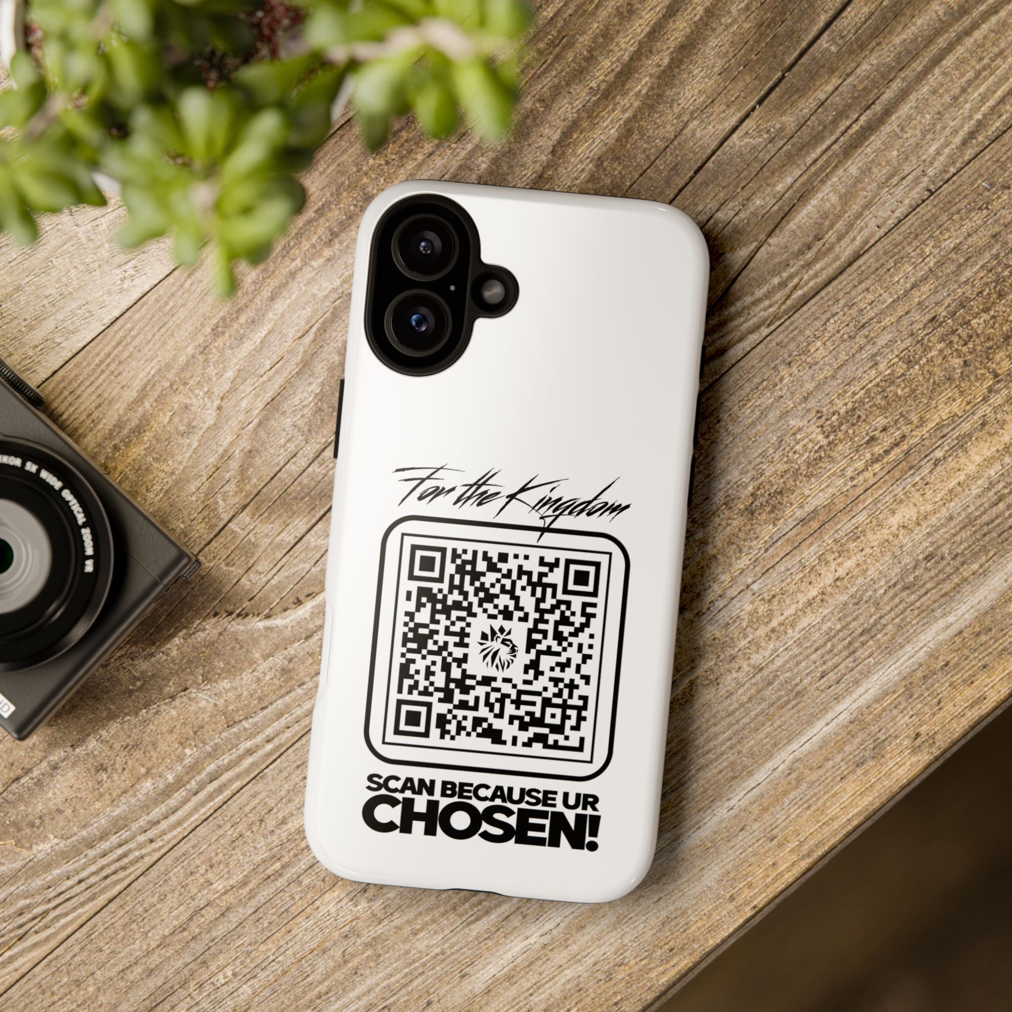 Phone Case — “For the Kingdom” QR Design: Scan Because Ur Chosen