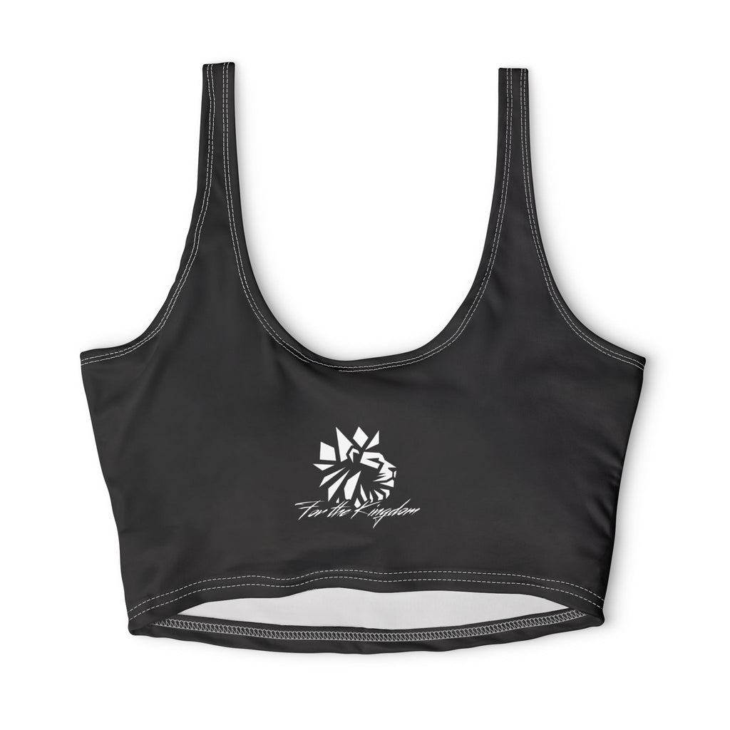 Child of God Sports Bra — Polyester All-Over Print Athletic Bra