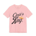 Christ Is King Tee Dark Pallete — Christian Faith Shirt with Crown Graphic
