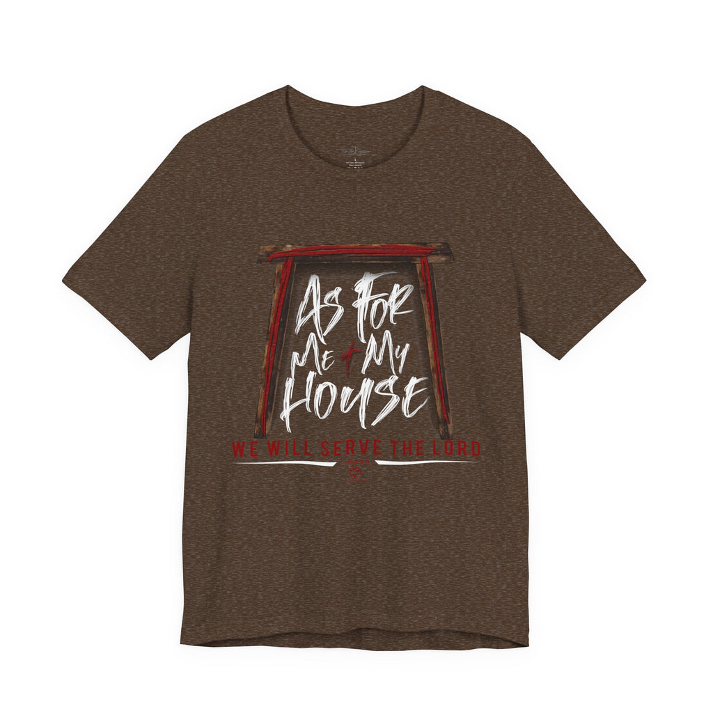 “As For Me & My House" Light Pallete Christian Tee