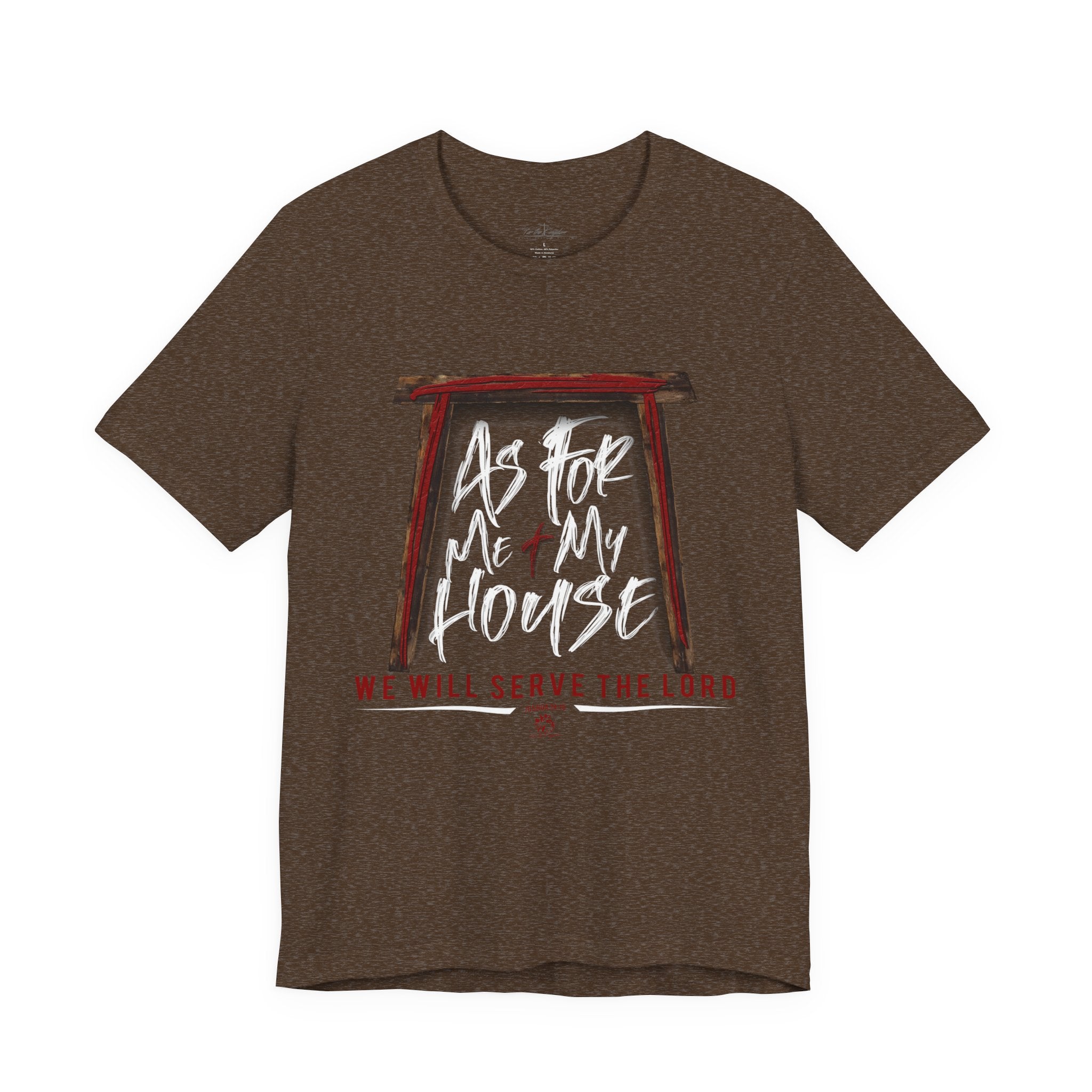“As For Me & My House" Light Pallete Christian Tee