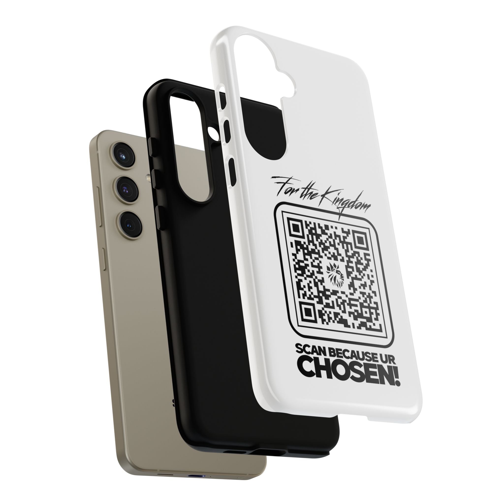 Phone Case — “For the Kingdom” QR Design: Scan Because Ur Chosen