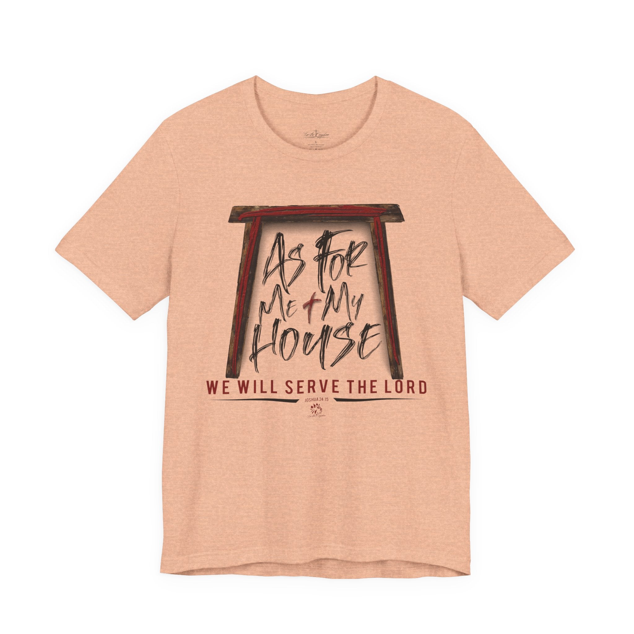 “As For Me & My House" Dark Pallete Christian Tee