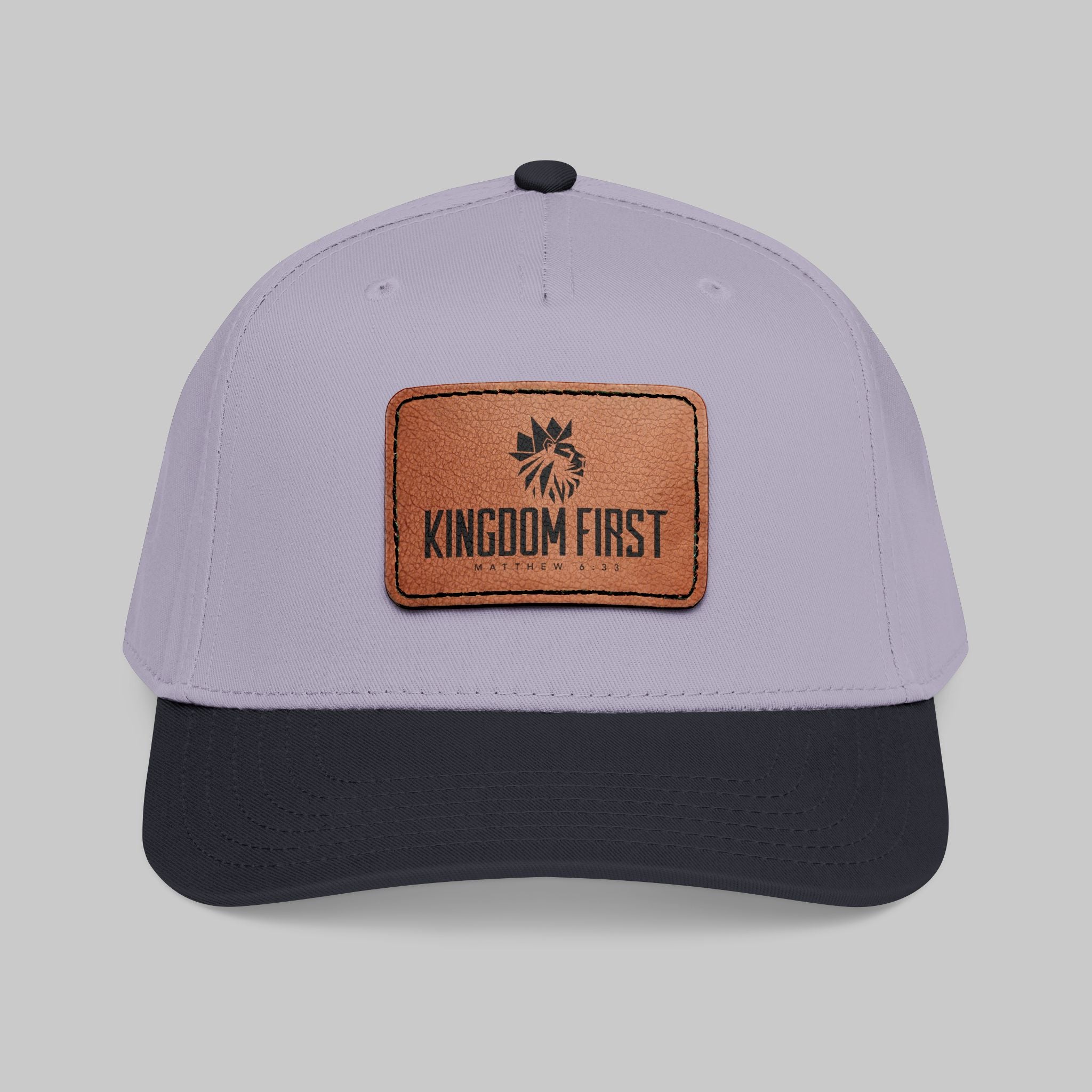 Kingdom First Leather Patch Baseball Cap