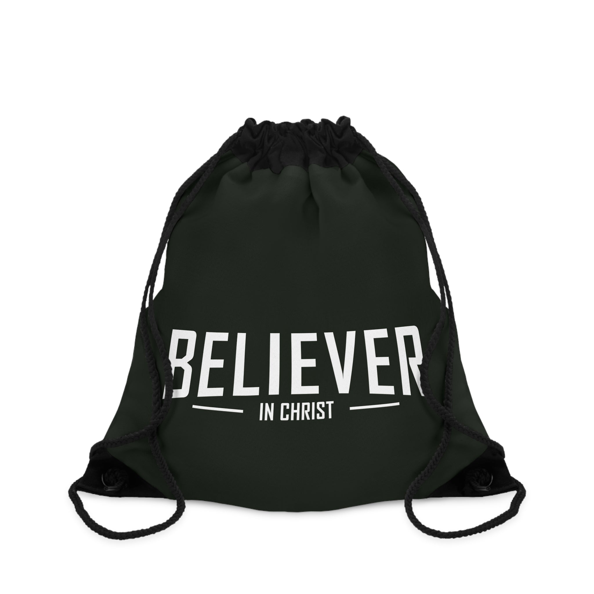 Christian 'Believer in Christ' Lion of Judah Drawstring Bag — Faith Gym Sack for Church, Youth Groups & Daily Use