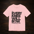 Every Knee Will Bow Dark Palette Tee — Christian Faith Graphic T-Shirt