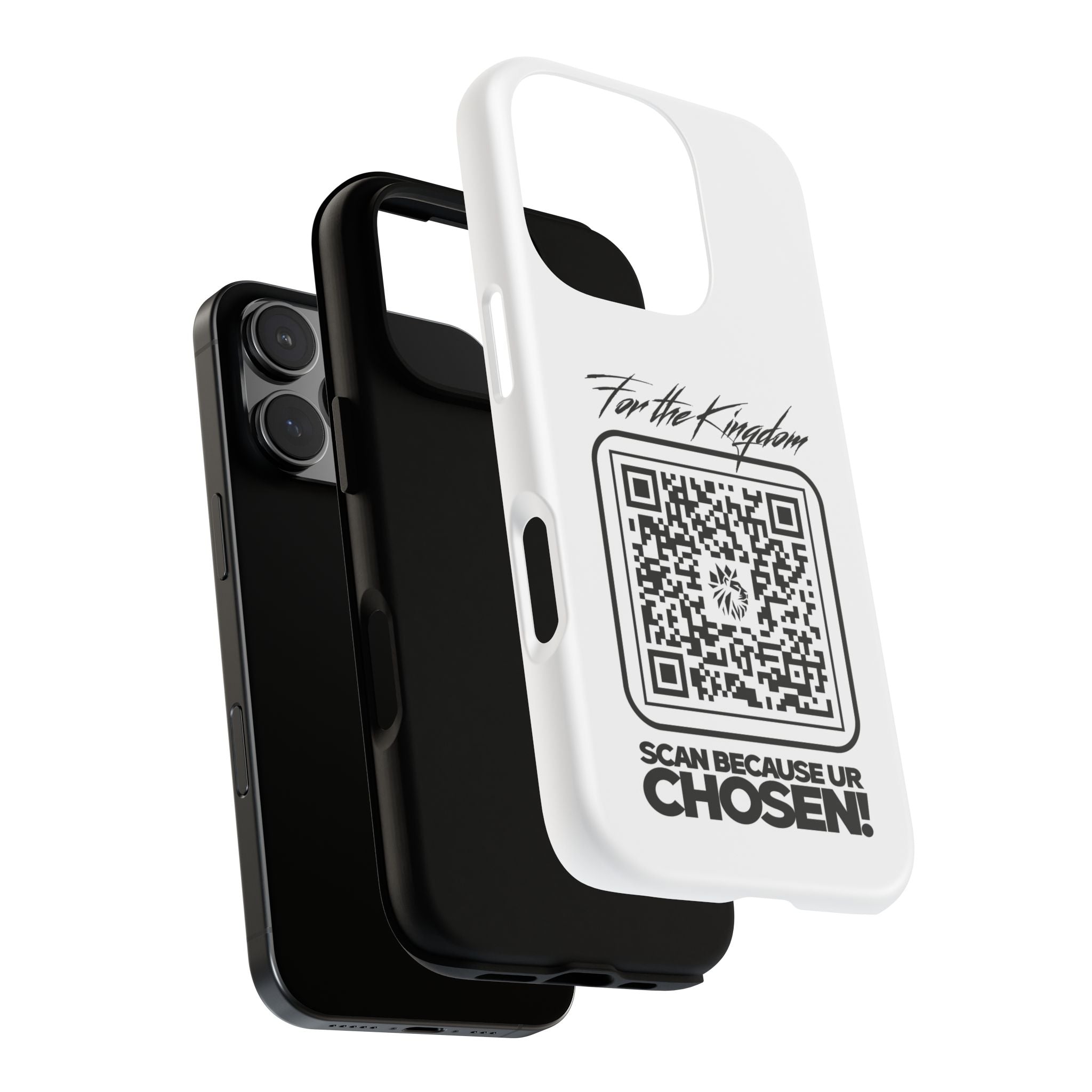 Phone Case — “For the Kingdom” QR Design: Scan Because Ur Chosen