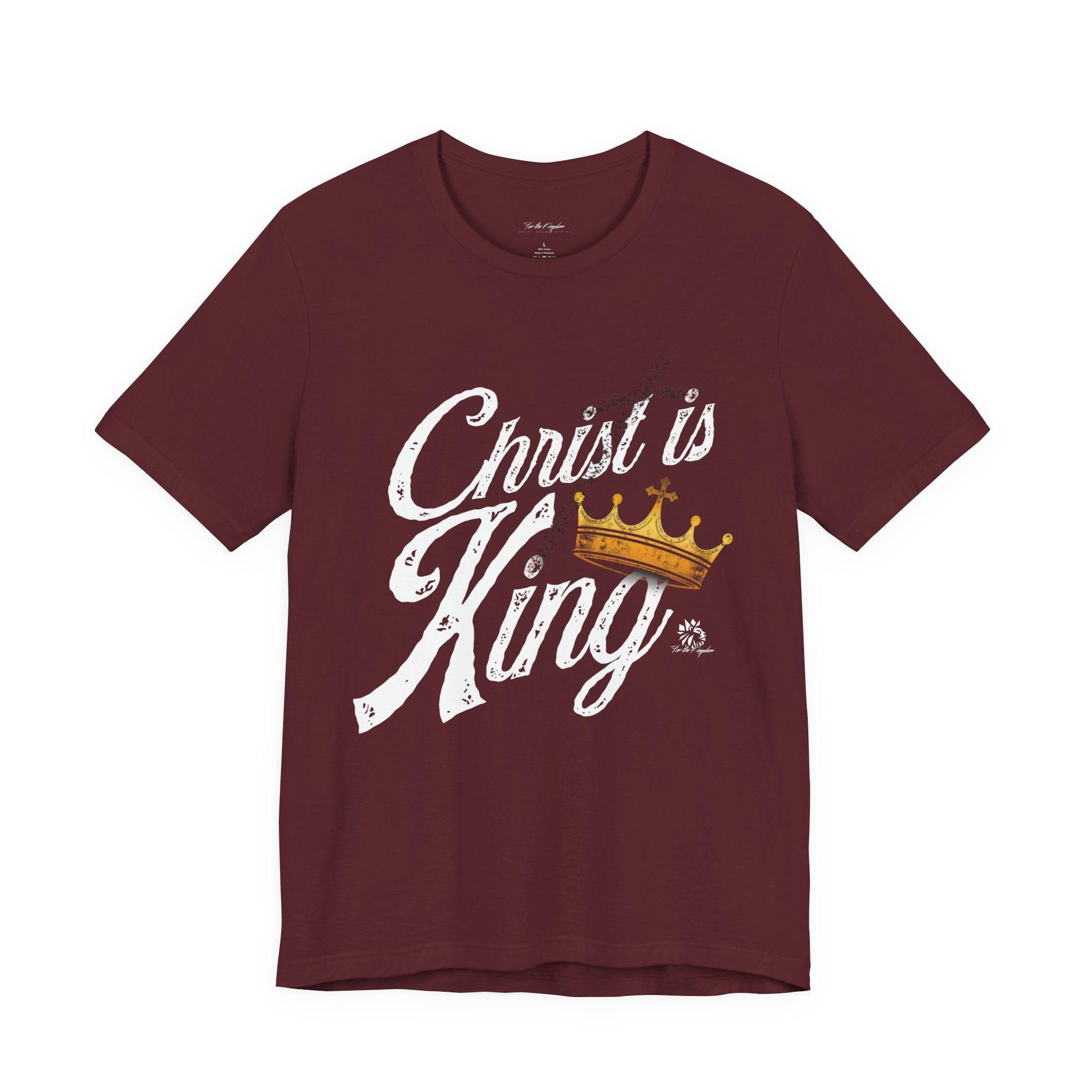 Christ Is King Tee Light Pallete — Christian Faith Shirt with Crown Graphic