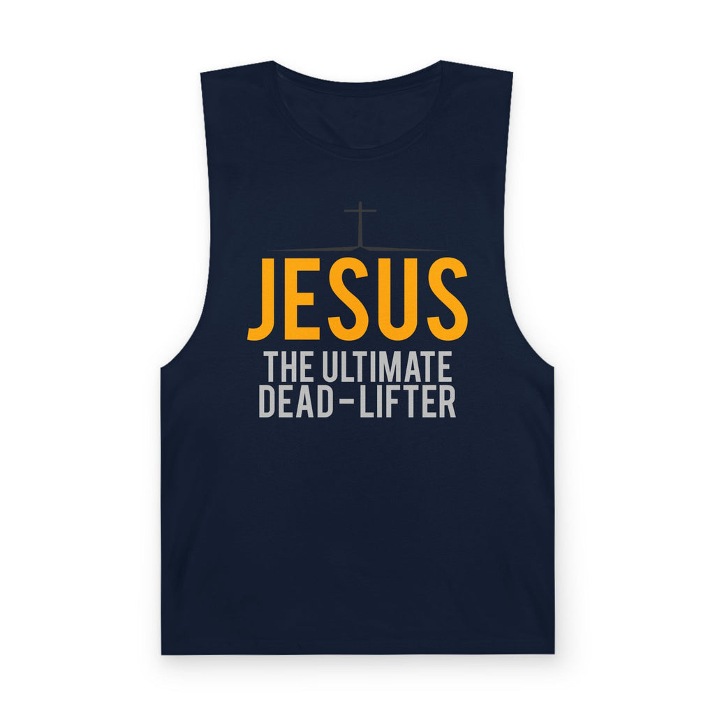 Jesus the Ultimate Dead-Lifter Tank — Christian Fitness Muscle Gym Tank