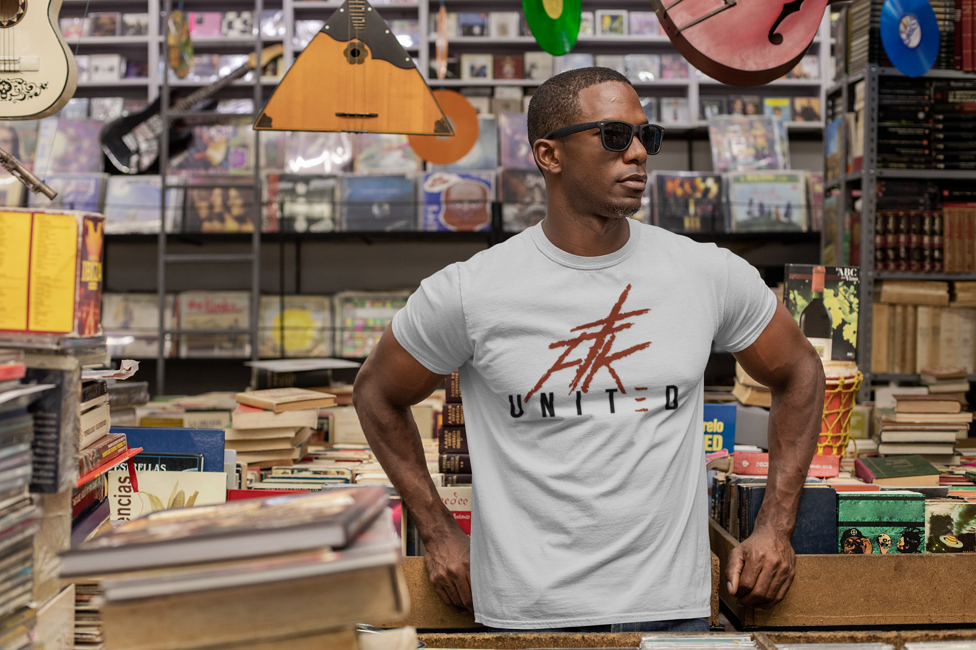 FTK UNIT≡D Logo  Dark Pallete T-Shirt — Bold Brushstroke Graphic Tee