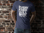 Every Knee Will Bow Light Palette Tee — Christian Faith Graphic T-Shirt