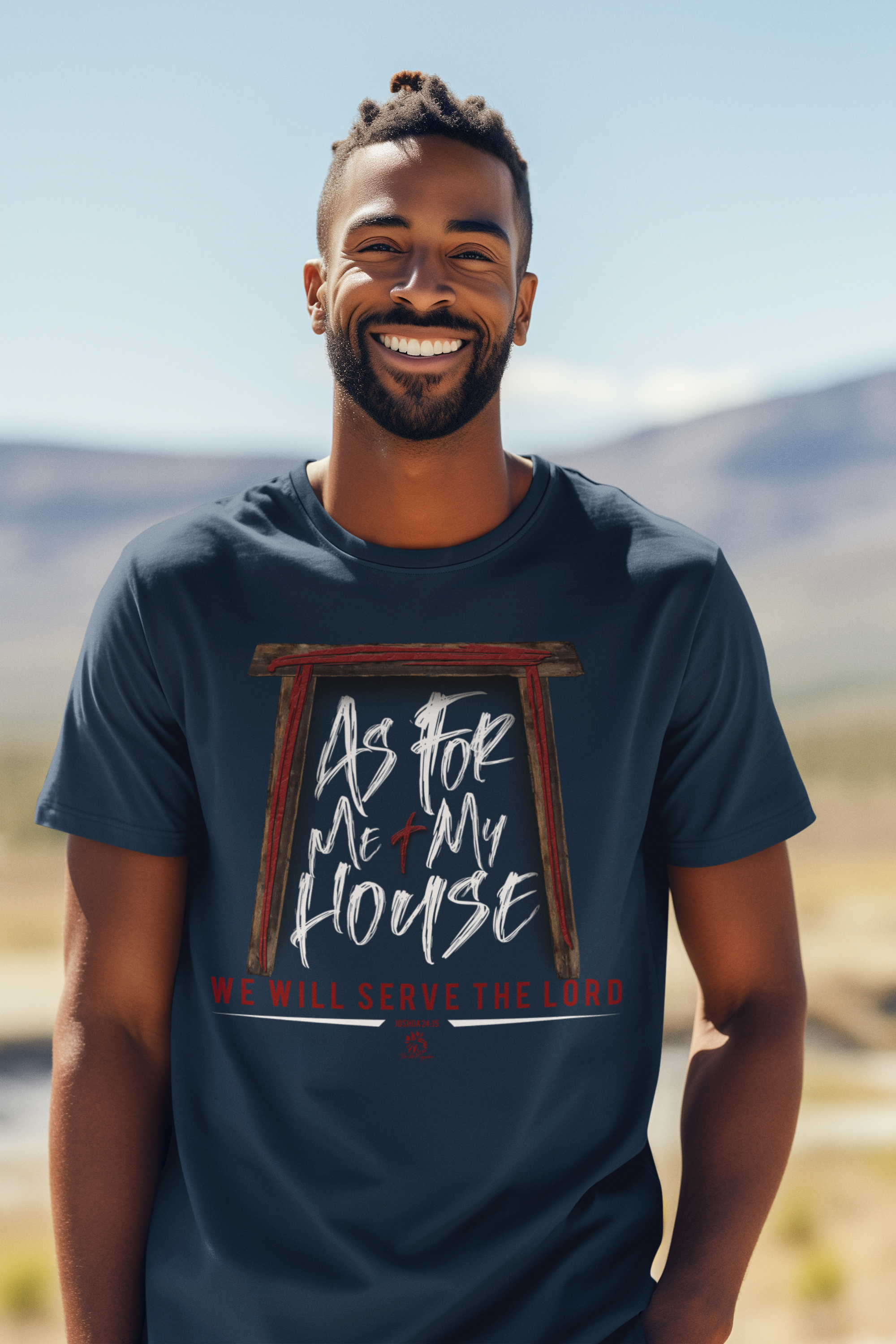 “As For Me & My House" Light Pallete Christian Tee