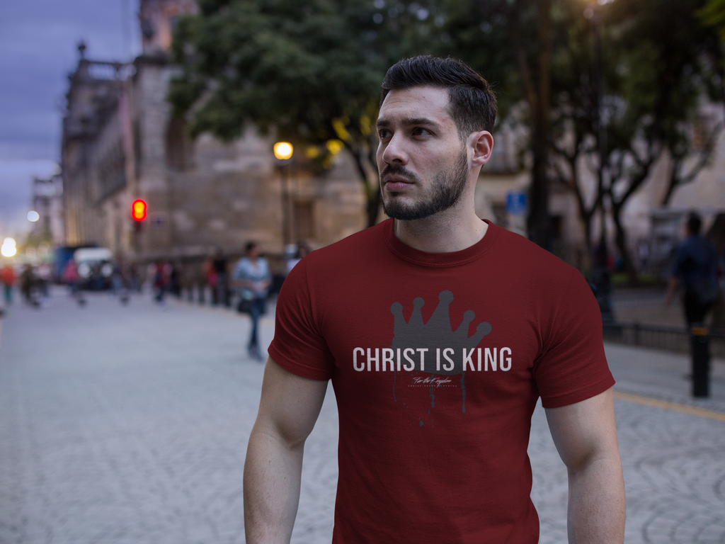 Christ Is King Crown Light Pallete Tee — Christian Faith Shirt