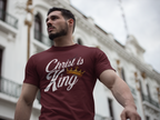 Christ Is King Tee Light Pallete — Christian Faith Shirt with Crown Graphic
