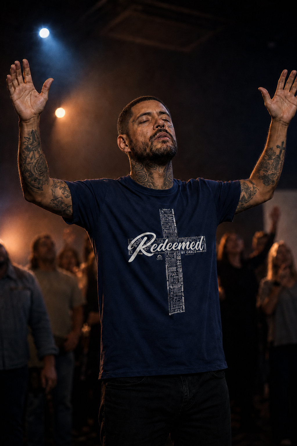 Redeemed by Grace Light Palette Christian T-Shirt