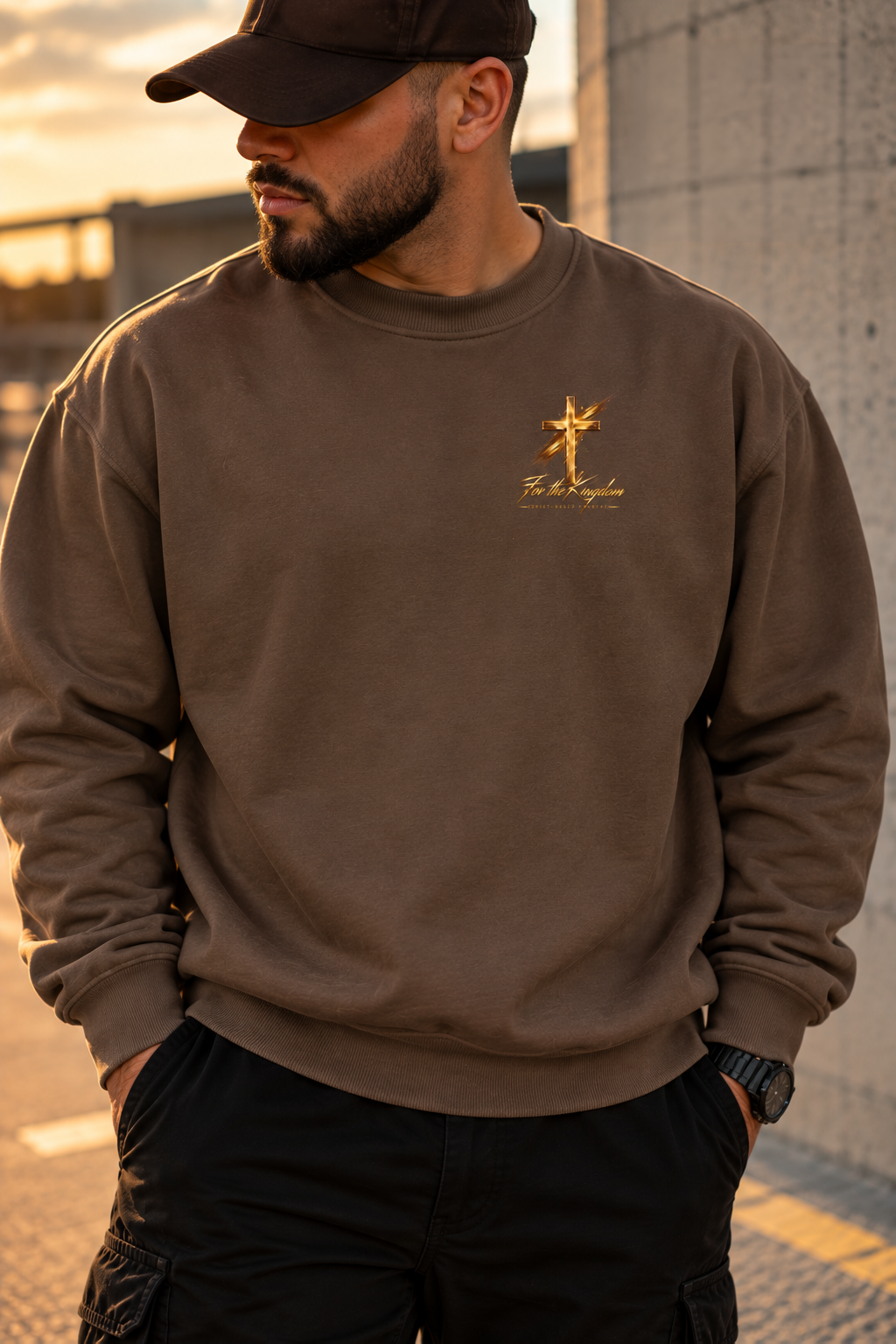 Christian Crewneck Sweatshirt — "BYOB (Bring Your Own Bible)" Faith Graphic