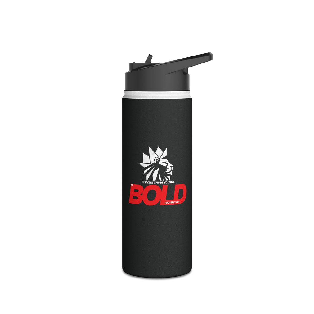 Bold Red 'Blessed' Stainless Steel Water Bottle — Insulated Travel Bottle