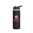 Bold Red 'Blessed' Stainless Steel Water Bottle — Insulated Travel Bottle