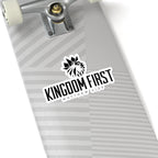 Kingdom First Sticker — Matthew 6:33 Christian Lion Decal