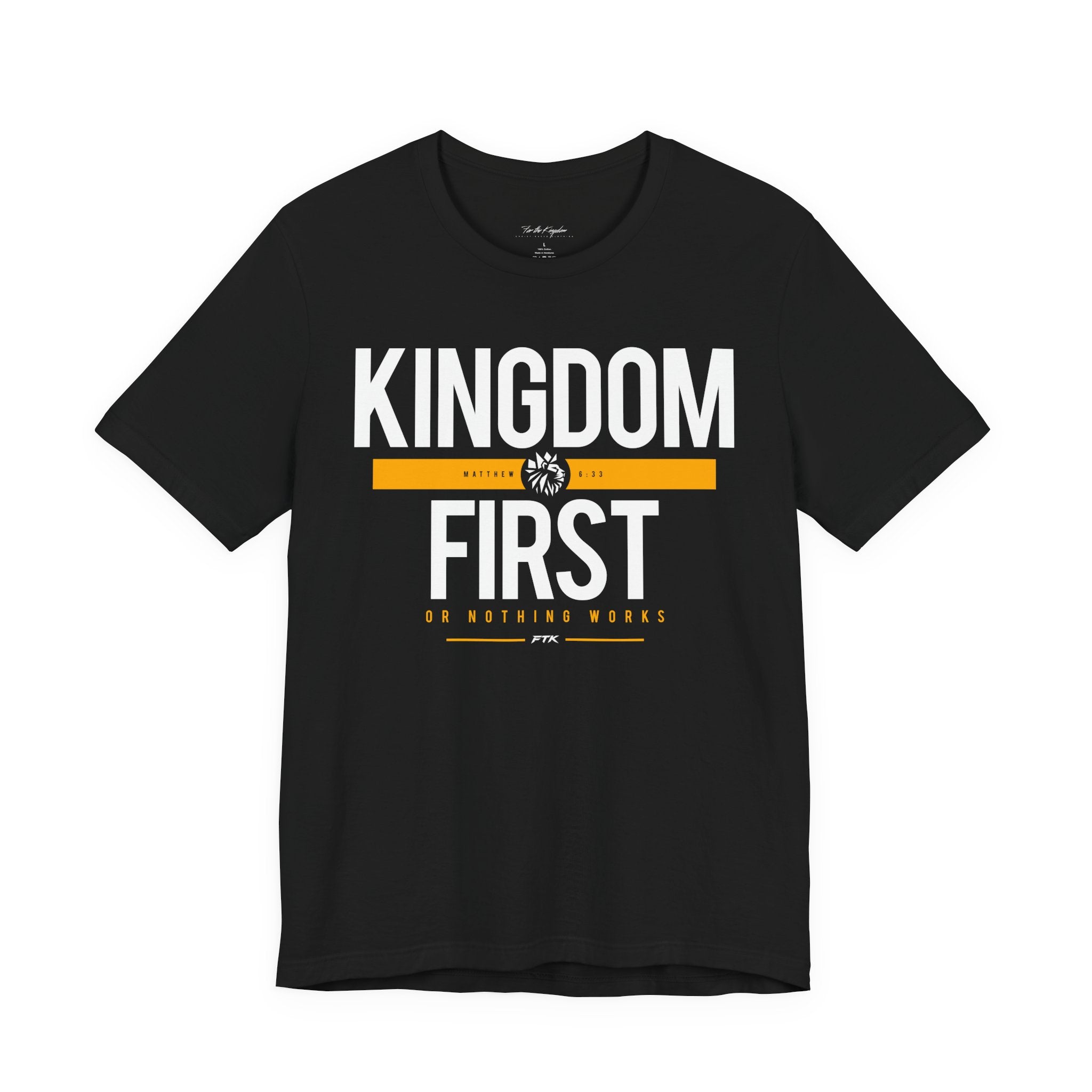 Kingdom First T-Shirt — Faith-Based Inspirational Tee