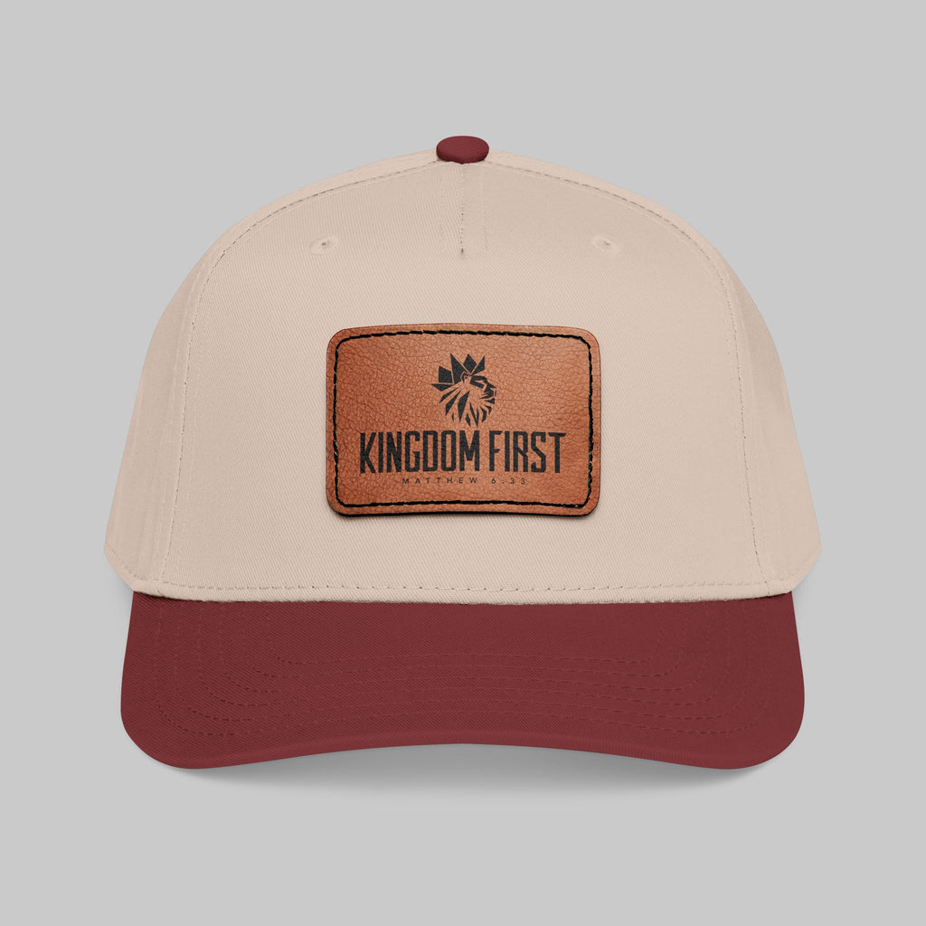 Kingdom First Leather Patch Baseball Cap