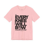 Every Knee Will Bow Dark Palette Tee — Christian Faith Graphic T-Shirt