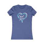 God Is Love Heart Women's Tee — Christian Graphic Shirt