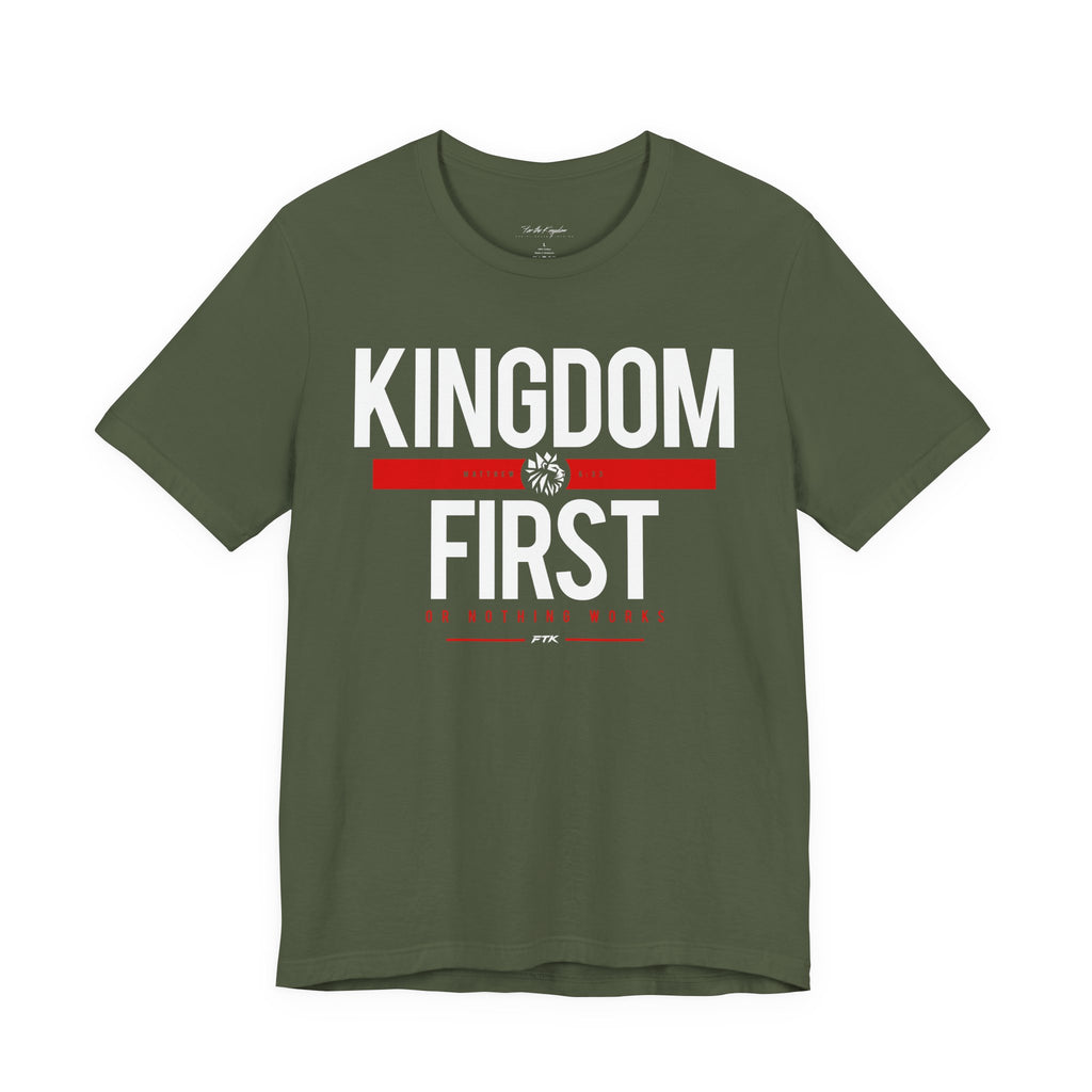 Kingdom First T-Shirt — Faith-Based Inspirational Tee
